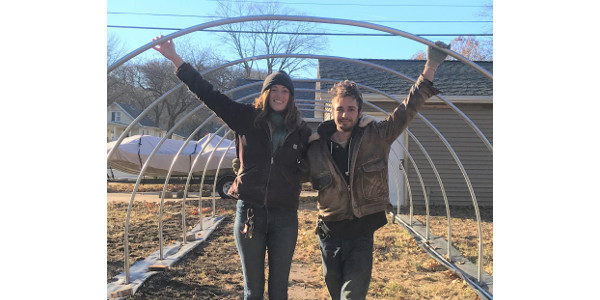 Carly McAndrews and Bryant Mann. (Courtesy of Practical Farmers of Iowa)